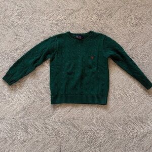Polo Ralph Lauren Green Boys Cable Knit Sweater
